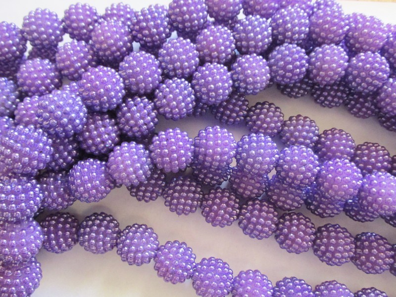 (image for) Purple bubble beads #A-1466